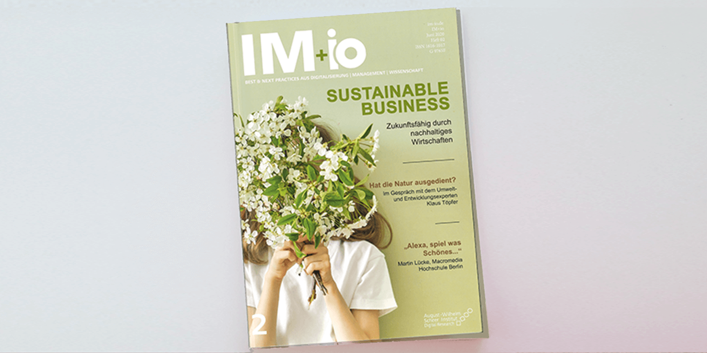 Architektur steigert das Innovationspotenzial titel IM+io den Scheer Review von CSMM-Managing-Partner Sven Bietau