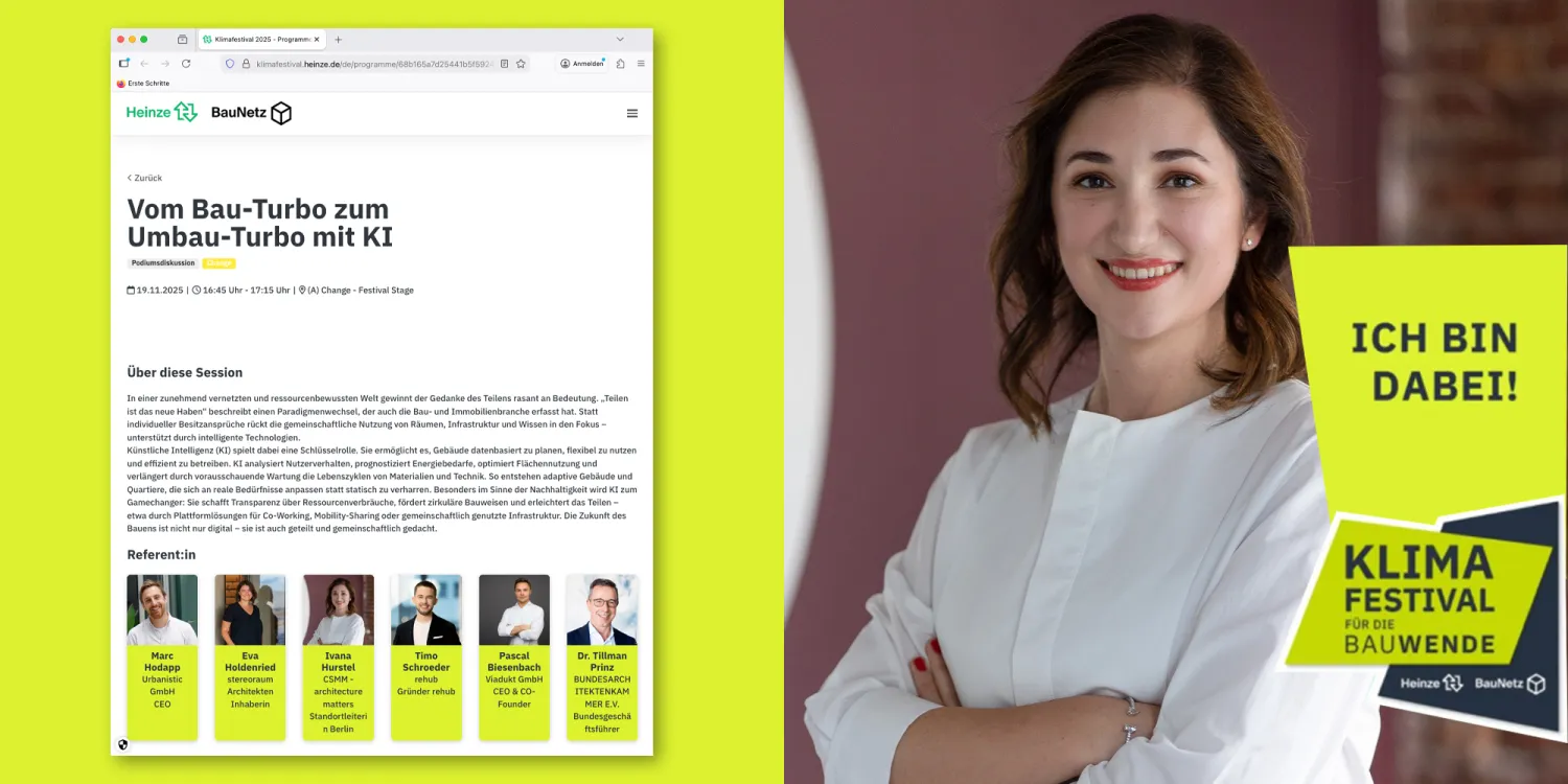 mit Ivana Hurstel Klimafestival