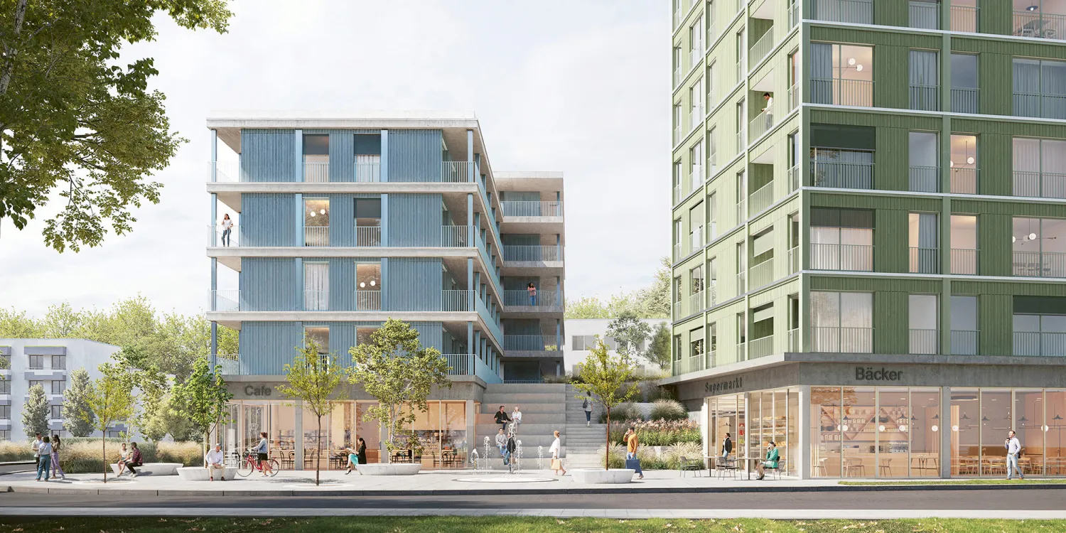 Otto München: Gebäudeensemble für Wohnung und Einkaufsmöglichkeiten
