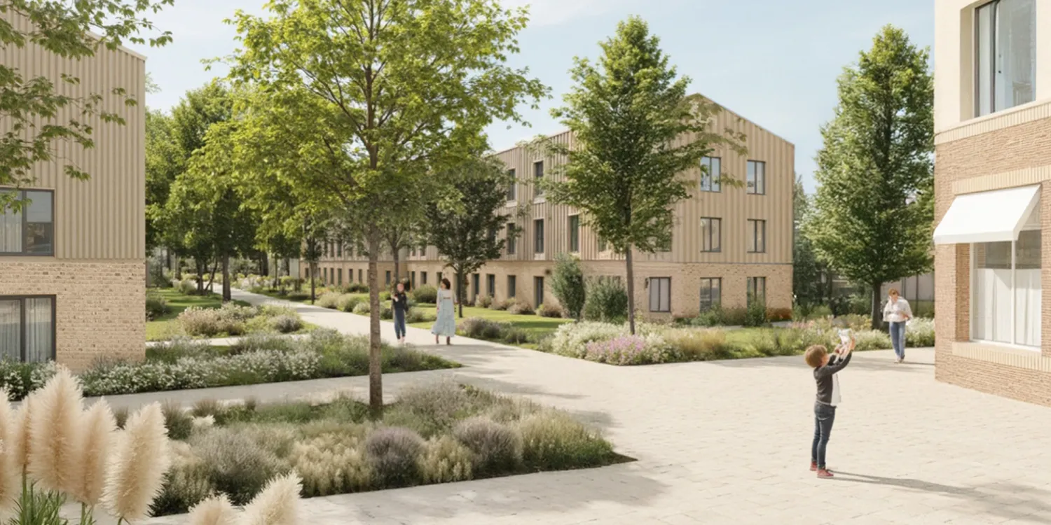 Barn to community: zukunftsweisende städtebauliche Entwicklung