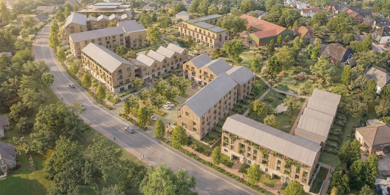 Barn to community: zukunftsweisende städtebauliche Entwicklung