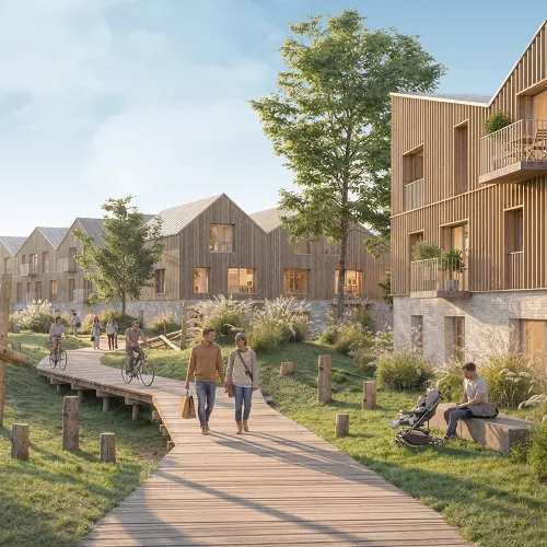 Barn to community: zukunftsweisende städtebauliche Entwicklung