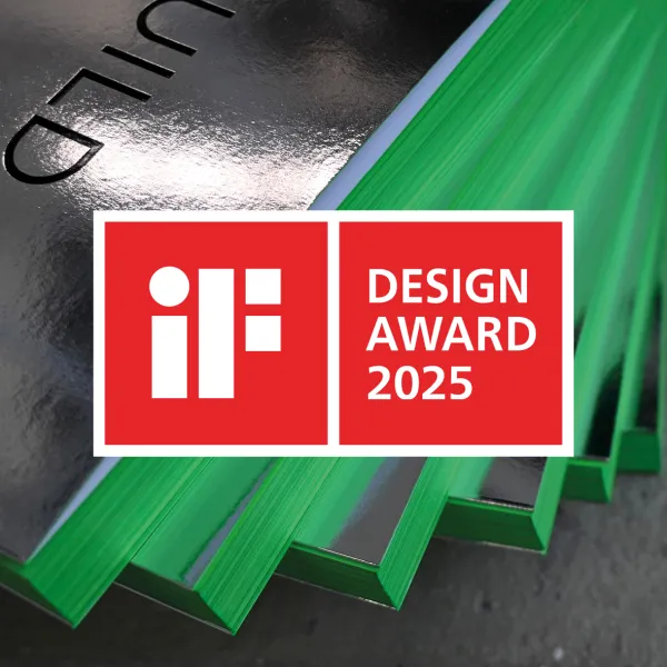 Gewinner IF Design Award 2025 für Bookazine°2 Re:build the Future
