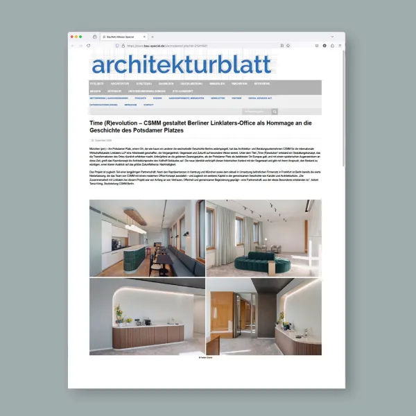 Architekturblatt: Resonanz Linklaters-Office