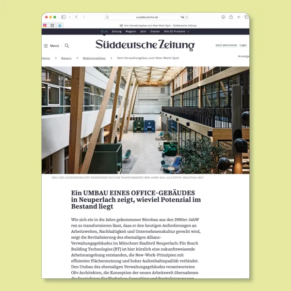 Vom Verwaltungsbau zum New-Work-Spot