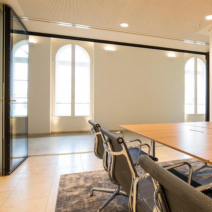 flexible Konferenzräume für die Anwälte von DLA Piper im Palais an der Oper – Entwurf und Planung von CSMM – architecture matters