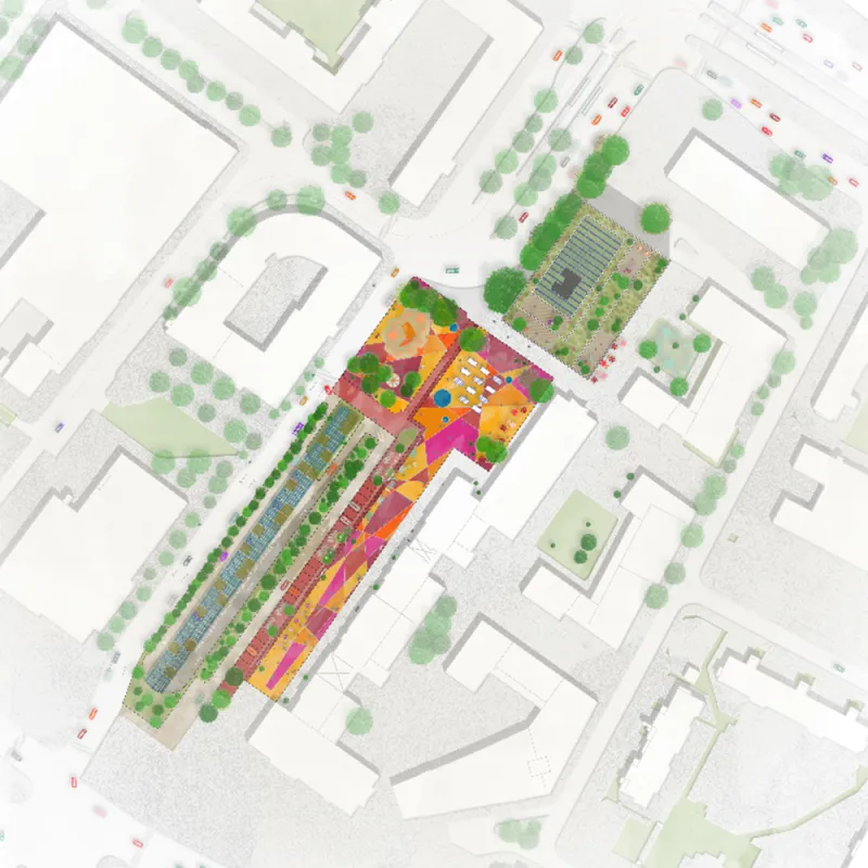 Rathaus der Zukunft: Lageplan